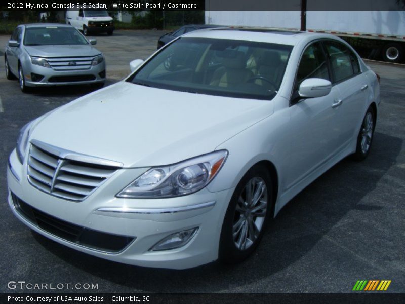 White Satin Pearl / Cashmere 2012 Hyundai Genesis 3.8 Sedan