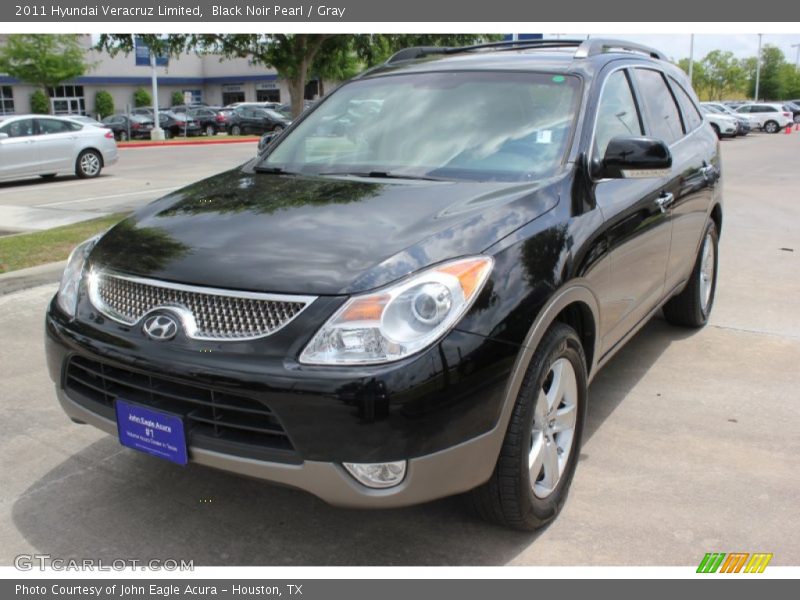 Black Noir Pearl / Gray 2011 Hyundai Veracruz Limited