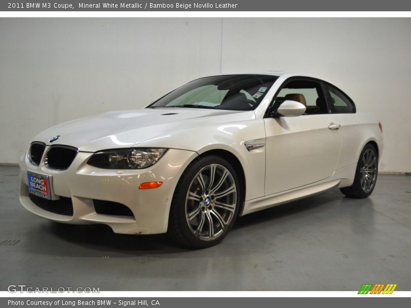 Mineral White Metallic / Bamboo Beige Novillo Leather 2011 BMW M3 Coupe