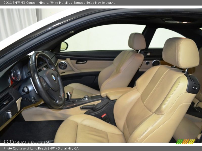 Mineral White Metallic / Bamboo Beige Novillo Leather 2011 BMW M3 Coupe