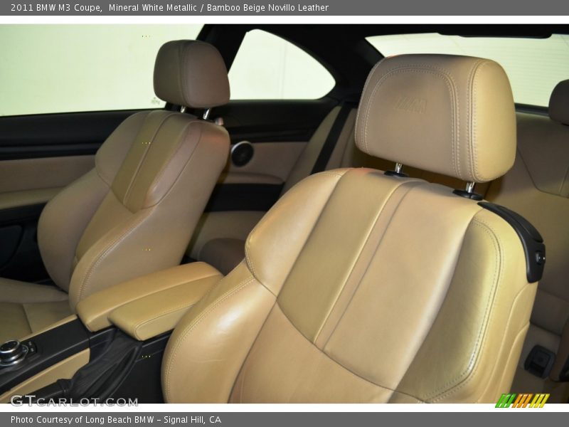 Mineral White Metallic / Bamboo Beige Novillo Leather 2011 BMW M3 Coupe