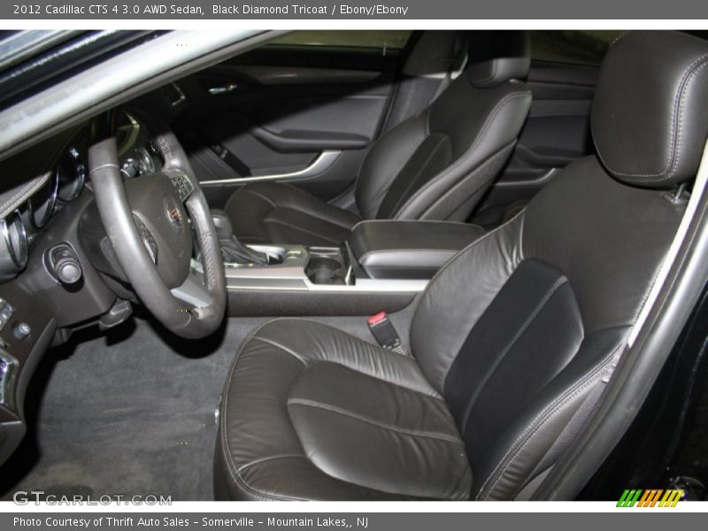 Black Diamond Tricoat / Ebony/Ebony 2012 Cadillac CTS 4 3.0 AWD Sedan