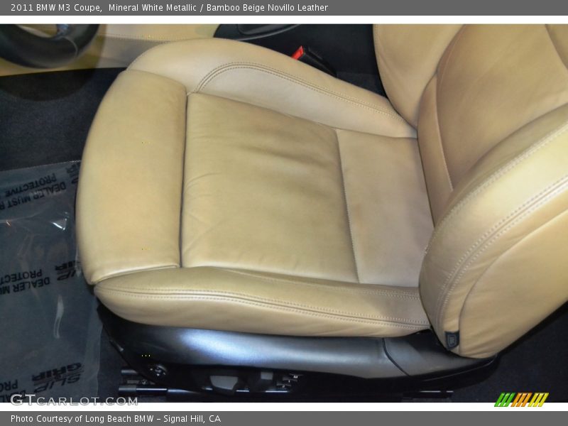 Mineral White Metallic / Bamboo Beige Novillo Leather 2011 BMW M3 Coupe