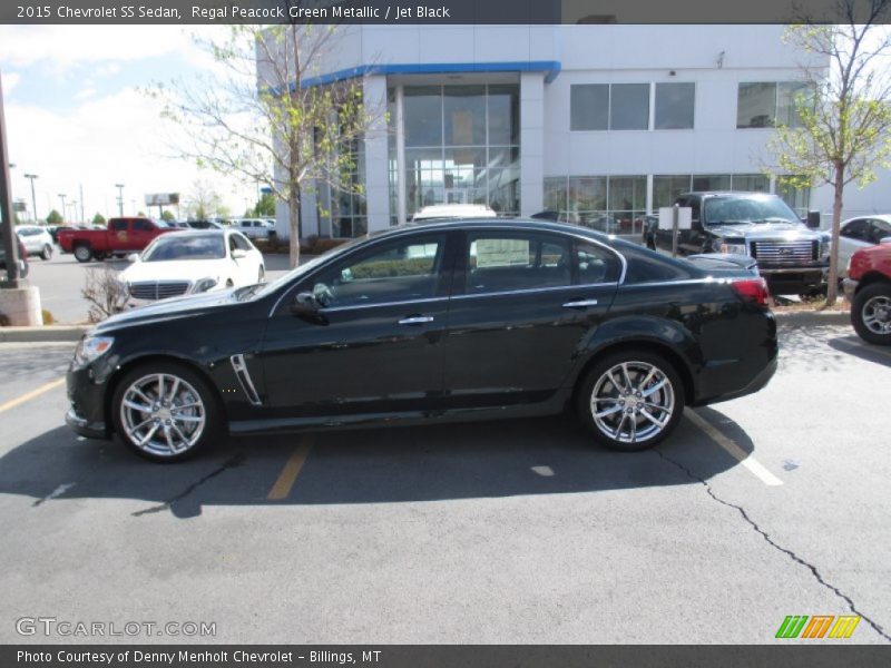 Regal Peacock Green Metallic / Jet Black 2015 Chevrolet SS Sedan