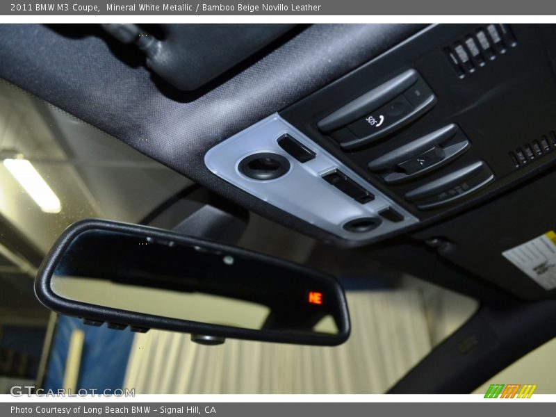 Mineral White Metallic / Bamboo Beige Novillo Leather 2011 BMW M3 Coupe