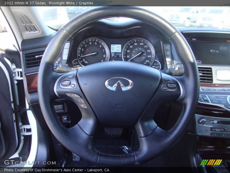 Moonlight White / Graphite 2012 Infiniti M 37 Sedan