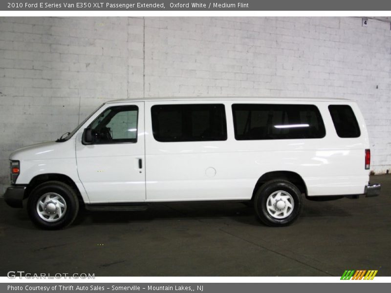 Oxford White / Medium Flint 2010 Ford E Series Van E350 XLT Passenger Extended