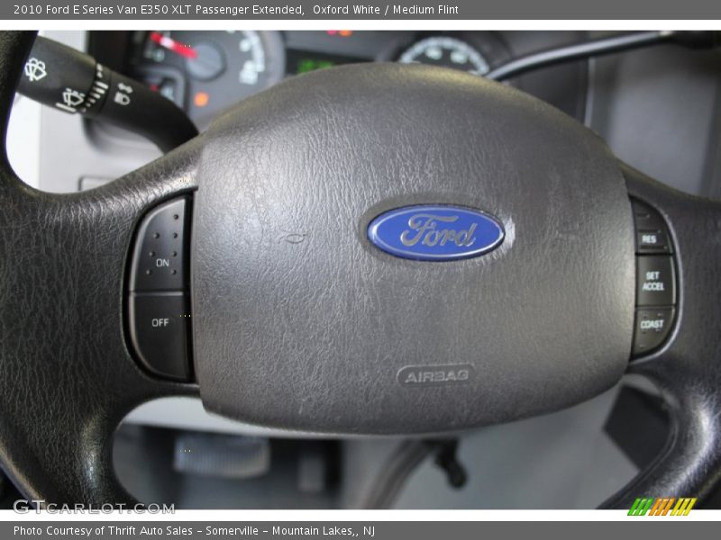 Oxford White / Medium Flint 2010 Ford E Series Van E350 XLT Passenger Extended