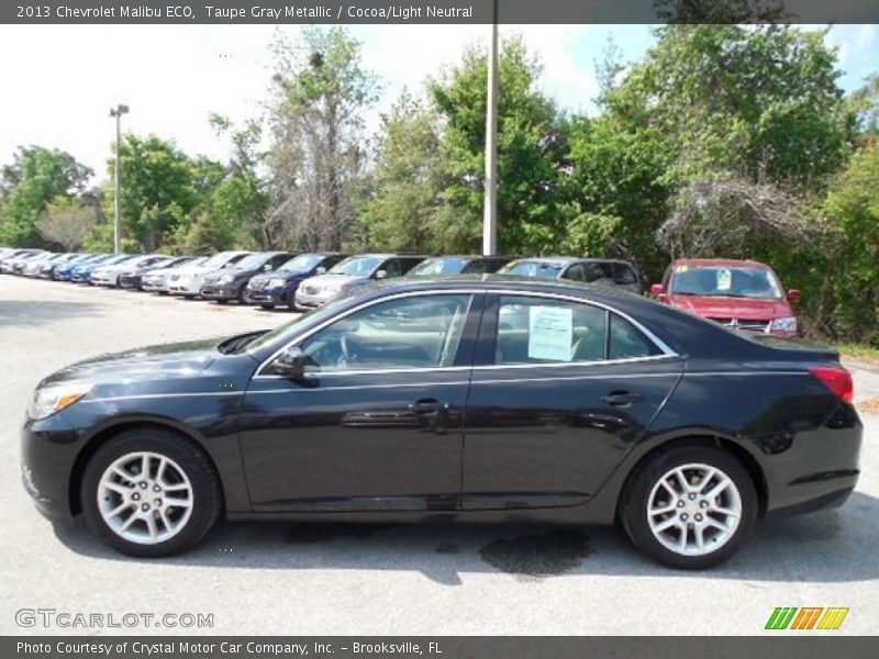 Taupe Gray Metallic / Cocoa/Light Neutral 2013 Chevrolet Malibu ECO