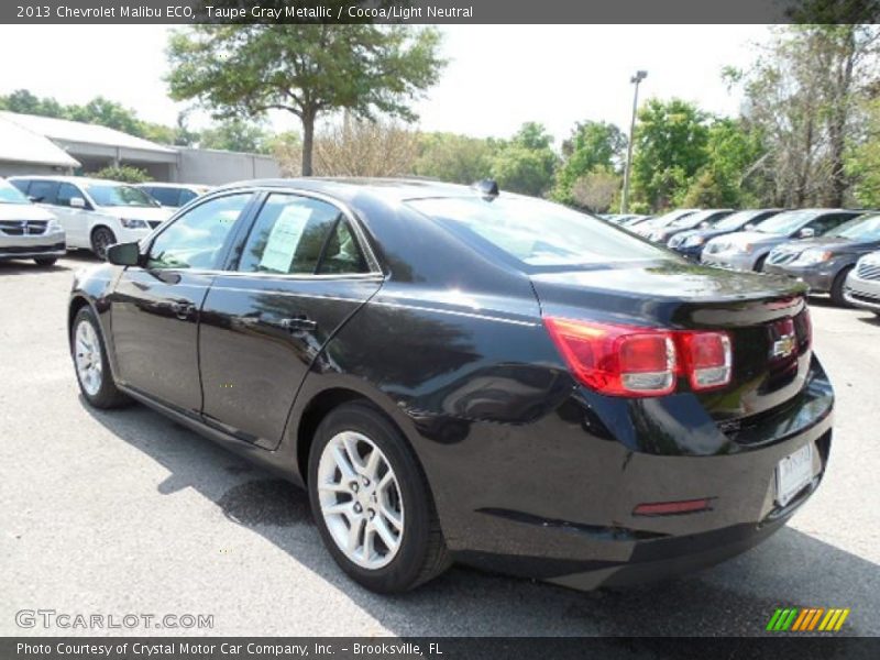 Taupe Gray Metallic / Cocoa/Light Neutral 2013 Chevrolet Malibu ECO