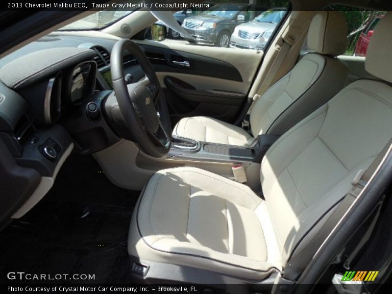 Taupe Gray Metallic / Cocoa/Light Neutral 2013 Chevrolet Malibu ECO