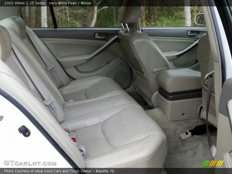 Rear Seat of 2003 G 35 Sedan
