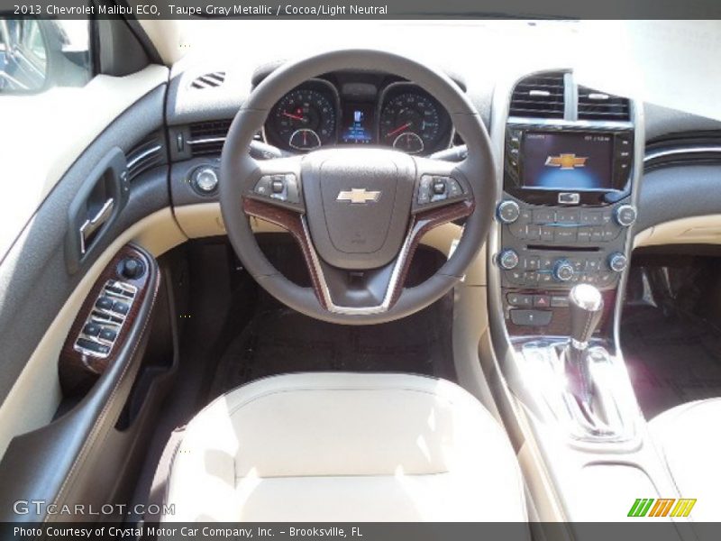 Taupe Gray Metallic / Cocoa/Light Neutral 2013 Chevrolet Malibu ECO
