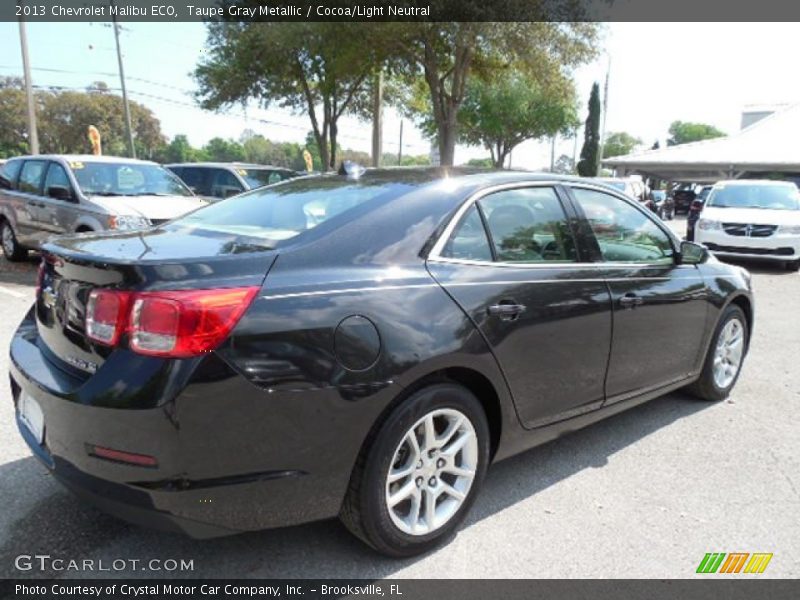 Taupe Gray Metallic / Cocoa/Light Neutral 2013 Chevrolet Malibu ECO