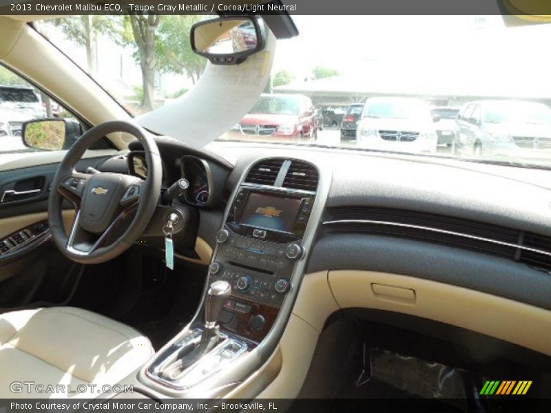 Taupe Gray Metallic / Cocoa/Light Neutral 2013 Chevrolet Malibu ECO
