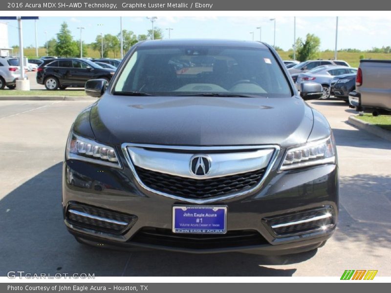 Graphite Luster Metallic / Ebony 2016 Acura MDX SH-AWD Technology