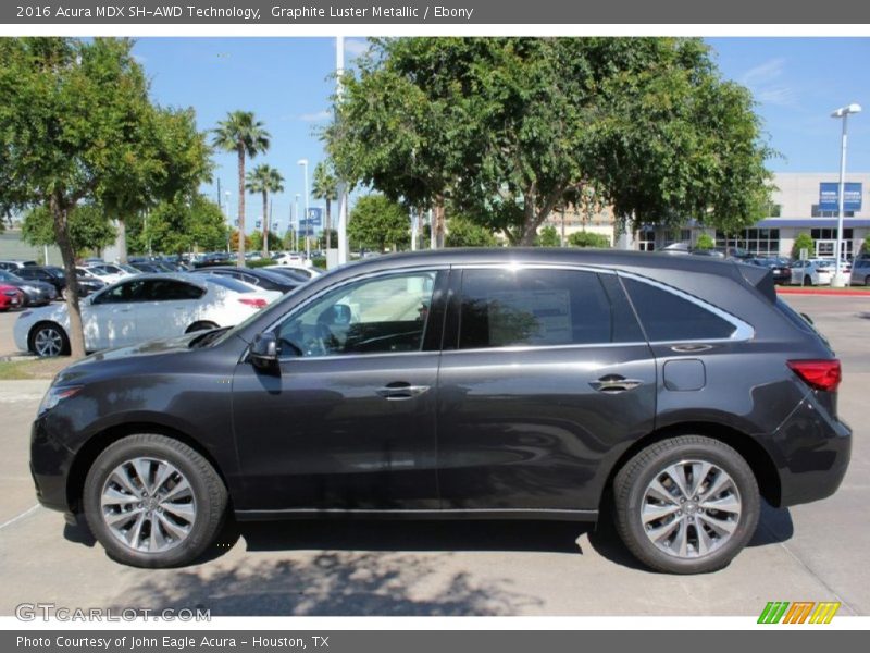 Graphite Luster Metallic / Ebony 2016 Acura MDX SH-AWD Technology