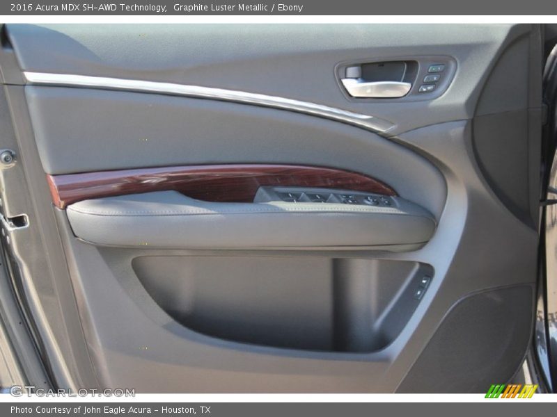 Graphite Luster Metallic / Ebony 2016 Acura MDX SH-AWD Technology
