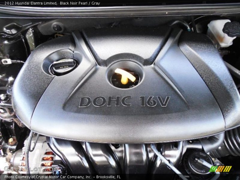 Black Noir Pearl / Gray 2012 Hyundai Elantra Limited