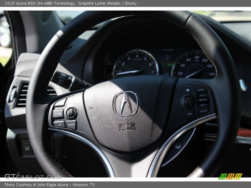 Graphite Luster Metallic / Ebony 2016 Acura MDX SH-AWD Technology