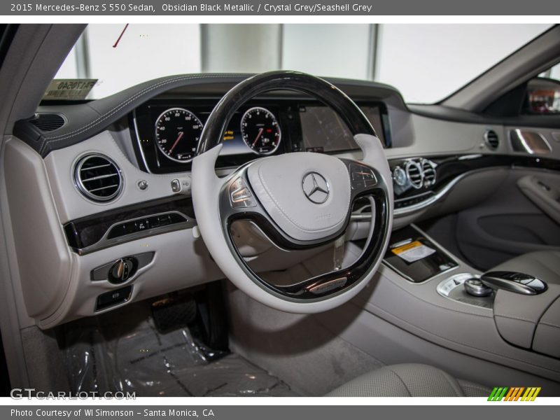 Obsidian Black Metallic / Crystal Grey/Seashell Grey 2015 Mercedes-Benz S 550 Sedan