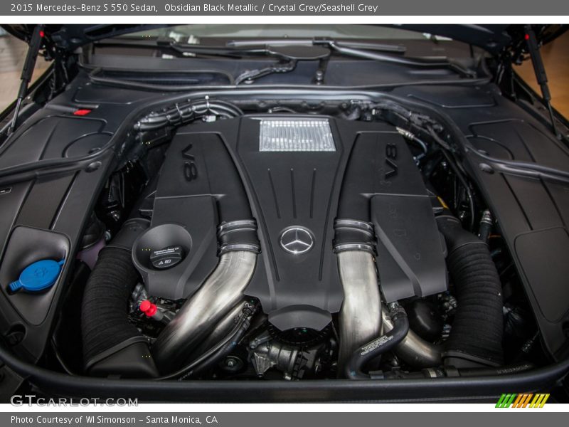 Obsidian Black Metallic / Crystal Grey/Seashell Grey 2015 Mercedes-Benz S 550 Sedan