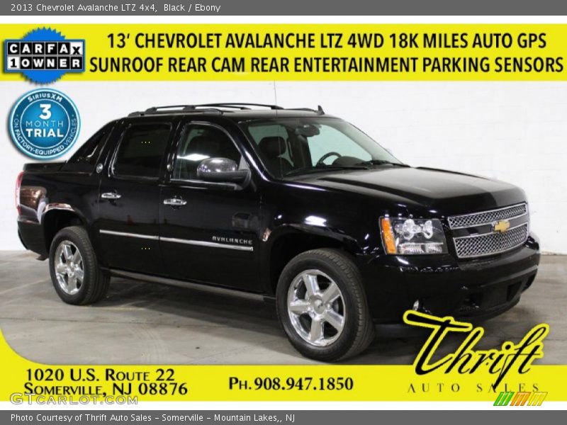 Black / Ebony 2013 Chevrolet Avalanche LTZ 4x4