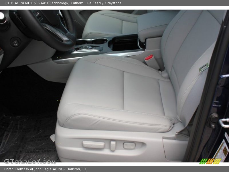 Fathom Blue Pearl / Graystone 2016 Acura MDX SH-AWD Technology