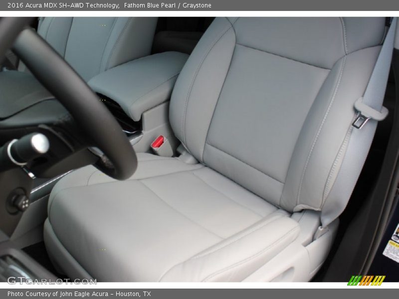 Fathom Blue Pearl / Graystone 2016 Acura MDX SH-AWD Technology