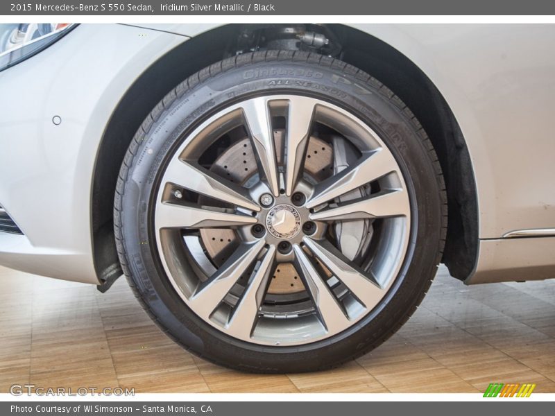 Iridium Silver Metallic / Black 2015 Mercedes-Benz S 550 Sedan