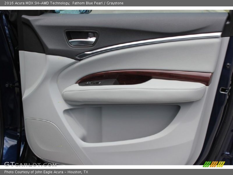 Fathom Blue Pearl / Graystone 2016 Acura MDX SH-AWD Technology