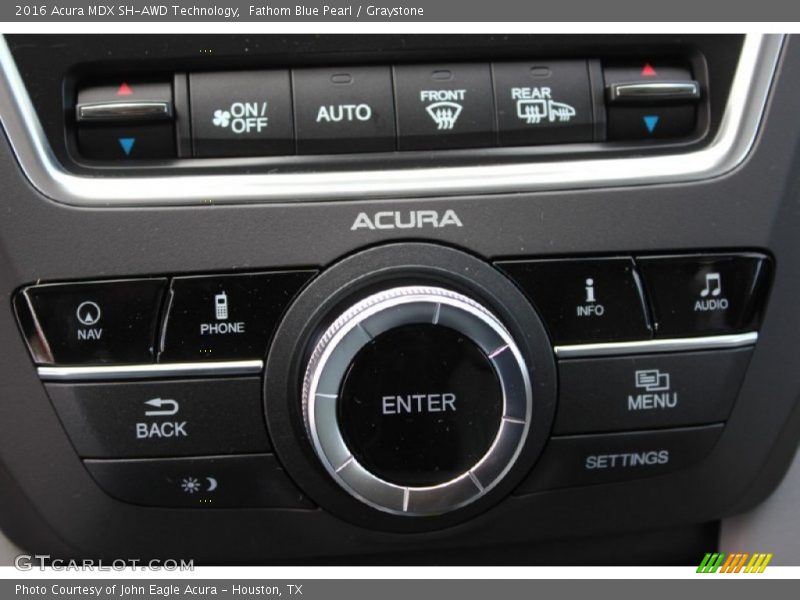 Fathom Blue Pearl / Graystone 2016 Acura MDX SH-AWD Technology