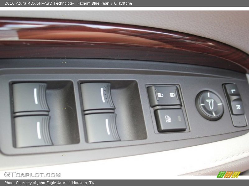 Fathom Blue Pearl / Graystone 2016 Acura MDX SH-AWD Technology