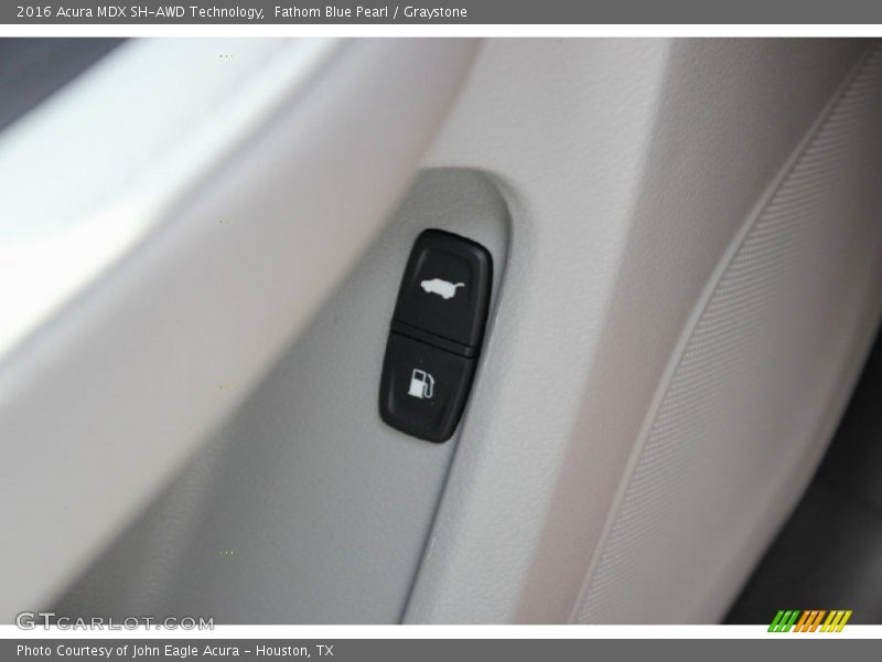 Fathom Blue Pearl / Graystone 2016 Acura MDX SH-AWD Technology