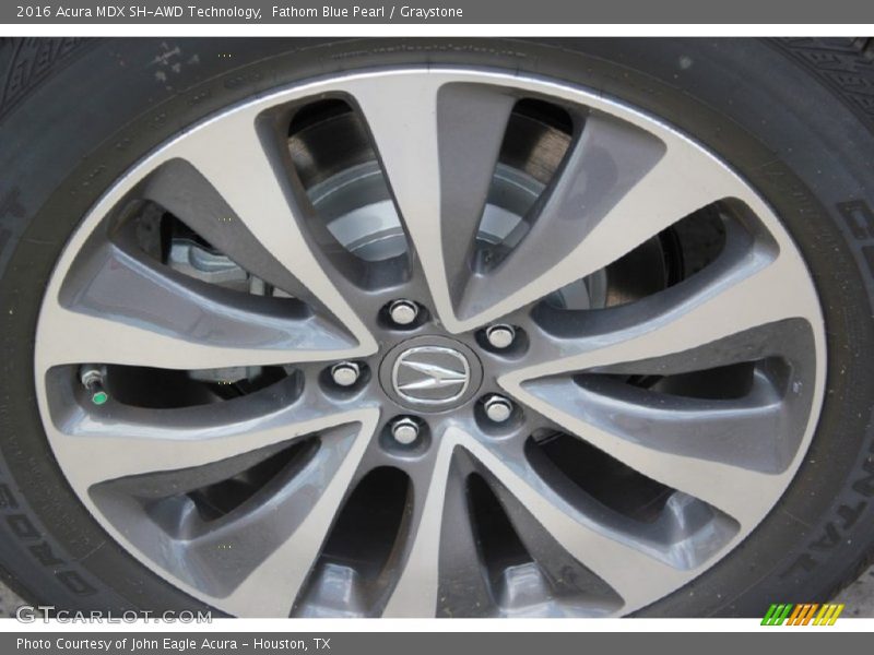 Fathom Blue Pearl / Graystone 2016 Acura MDX SH-AWD Technology