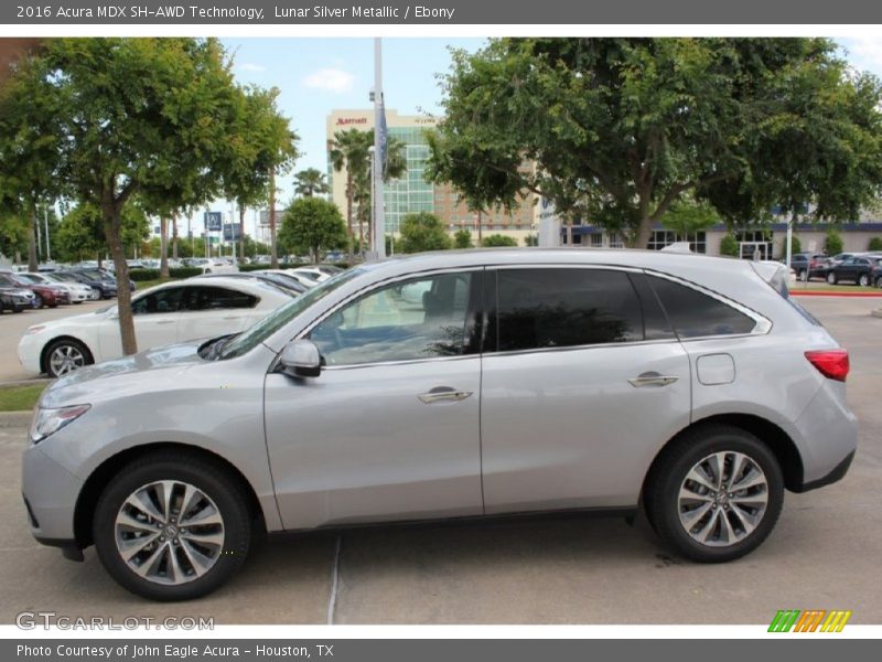 Lunar Silver Metallic / Ebony 2016 Acura MDX SH-AWD Technology