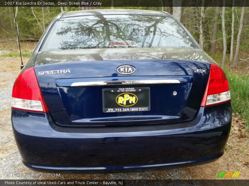 Deep Ocean Blue / Gray 2007 Kia Spectra EX Sedan