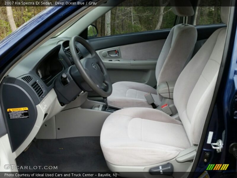 Deep Ocean Blue / Gray 2007 Kia Spectra EX Sedan