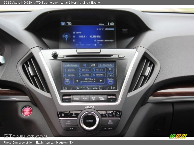 Lunar Silver Metallic / Ebony 2016 Acura MDX SH-AWD Technology