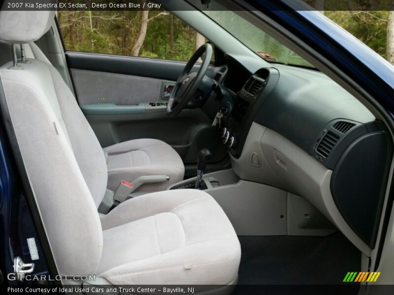 Deep Ocean Blue / Gray 2007 Kia Spectra EX Sedan