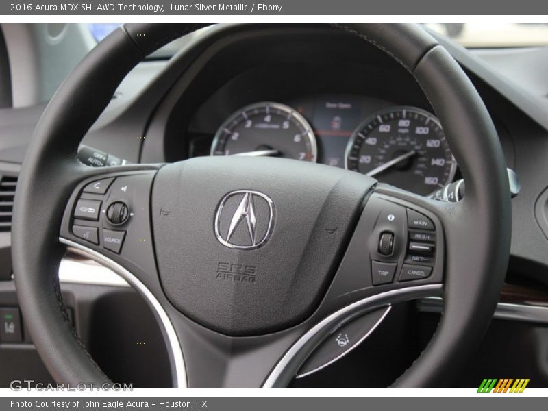 Lunar Silver Metallic / Ebony 2016 Acura MDX SH-AWD Technology