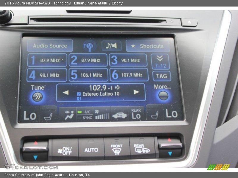 Lunar Silver Metallic / Ebony 2016 Acura MDX SH-AWD Technology