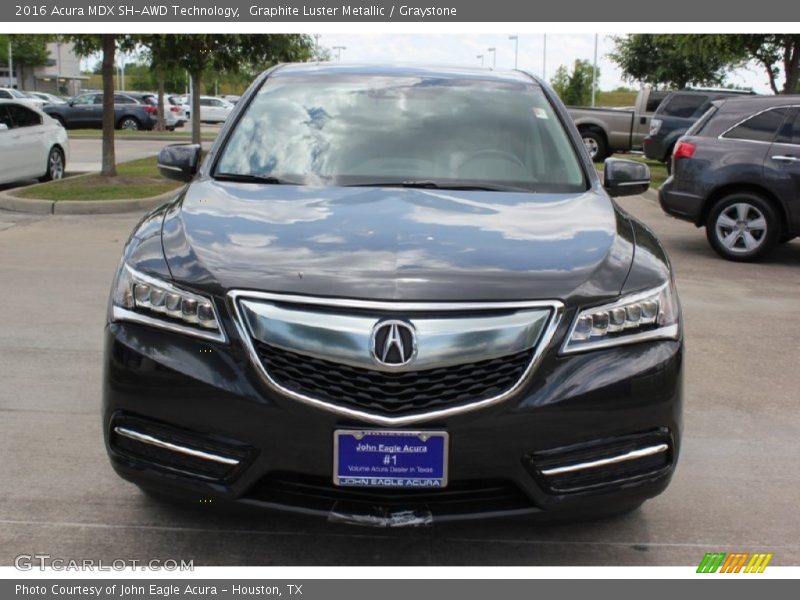 Graphite Luster Metallic / Graystone 2016 Acura MDX SH-AWD Technology