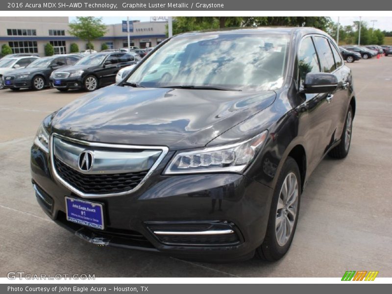 Graphite Luster Metallic / Graystone 2016 Acura MDX SH-AWD Technology
