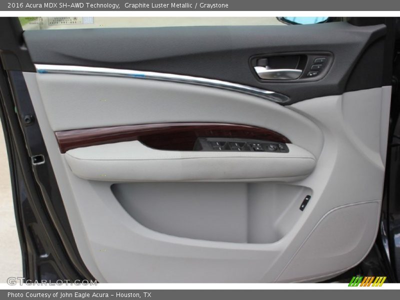 Graphite Luster Metallic / Graystone 2016 Acura MDX SH-AWD Technology