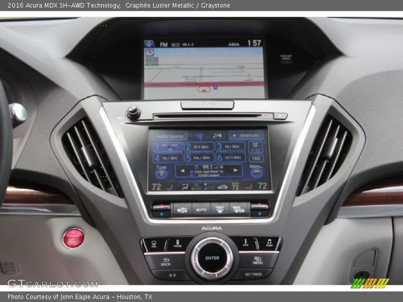 Graphite Luster Metallic / Graystone 2016 Acura MDX SH-AWD Technology