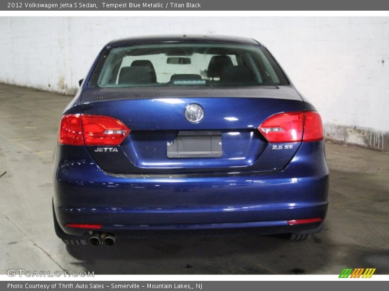 Tempest Blue Metallic / Titan Black 2012 Volkswagen Jetta S Sedan