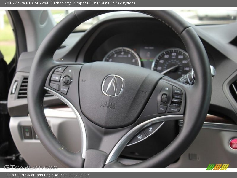 Graphite Luster Metallic / Graystone 2016 Acura MDX SH-AWD Technology