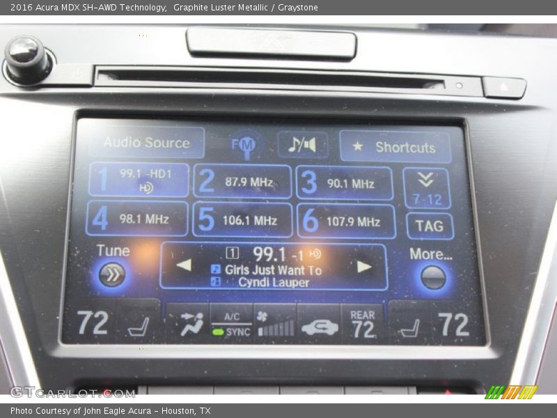 Graphite Luster Metallic / Graystone 2016 Acura MDX SH-AWD Technology