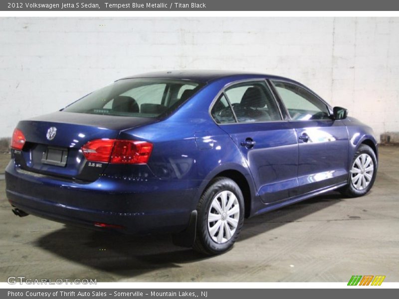 Tempest Blue Metallic / Titan Black 2012 Volkswagen Jetta S Sedan